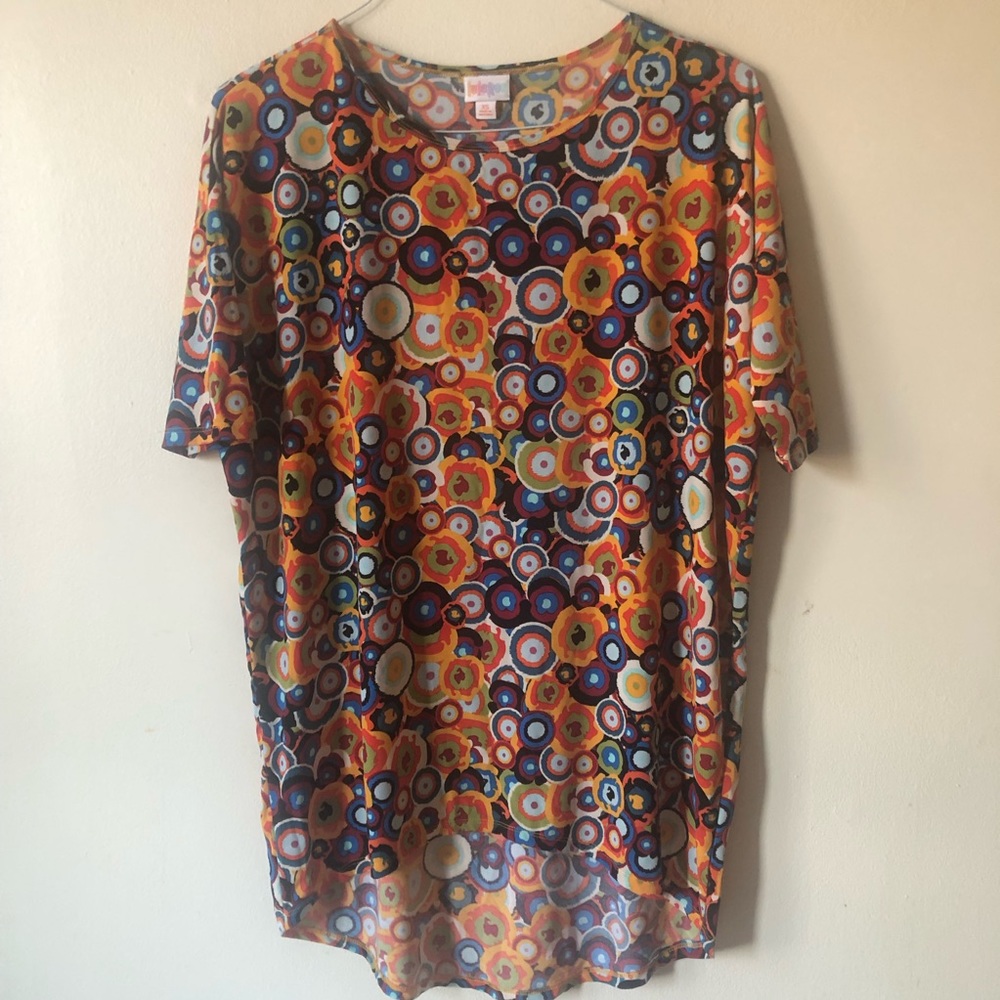 ❤️Lularoe Multicolored High Low Tunic Top L
